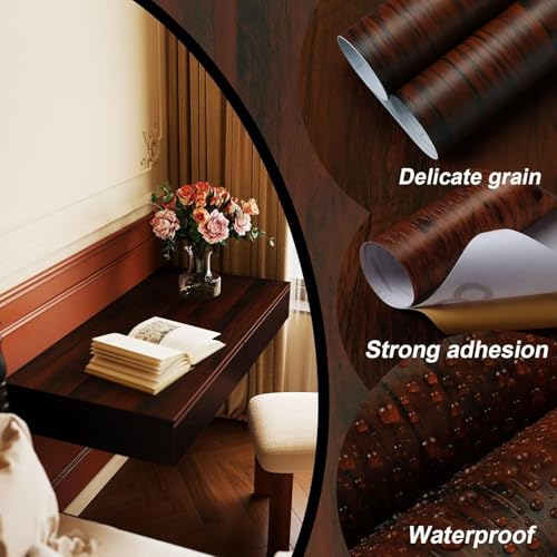 Image of VKR Self Adhesive Vinyl Wallpaper Sheet | Waterproof Peel & Stick Furniture Wrap for Kitchen Countertops, Cabinets, Tables, Shelves & Storage Units (Modern, Pack of 1)