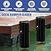 Dock Bumper Fender, Inflatable Protection - Heavy Duty Boat Dock Bumpers, Protect Docks & Ships from Damage Caused collisions, 3 Pack（Black）