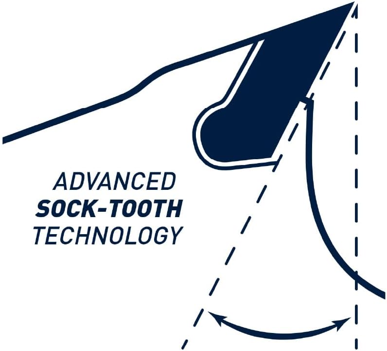Miniatura 3 de Norske Herramientas NCSBS417 8-14 pulgadas 40T Socktooth Circular Acabado Hoja de Sierra 58 pulgadas Diámetro con Corte Láser Diamante Knockout