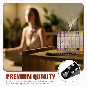 Incense Holder Bundled with Satya Sai Baba Incense Gift Set Nag Champa, White Sage, Lavender, Rose, Palo Santo, Frankincense, Sandalwood 15gms Incense Holder Bundled with Satya Sai Baba Incense Gift Set Nag Champa White Sage Lavender Rose Palo Santo Frankincense Sandalwood 15gms