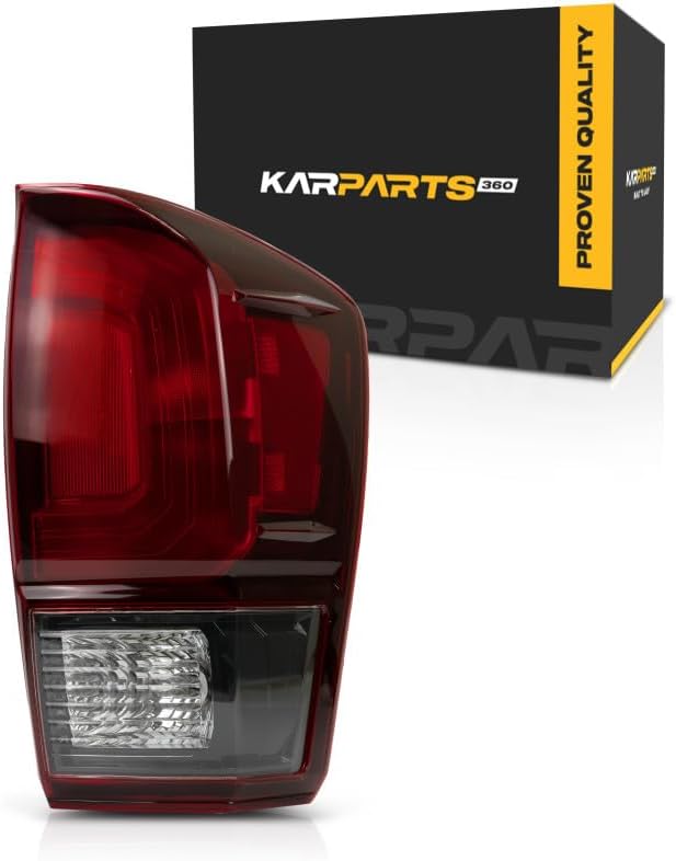 For Toyota Tacoma 2018 2019 2020 2021 Tail Light Passenger Side | Red Lens | TRD Sport | TRD Off-Road | BASE/SR/SR5/SR+ | Replacement For TO2801203 | 81550-04181