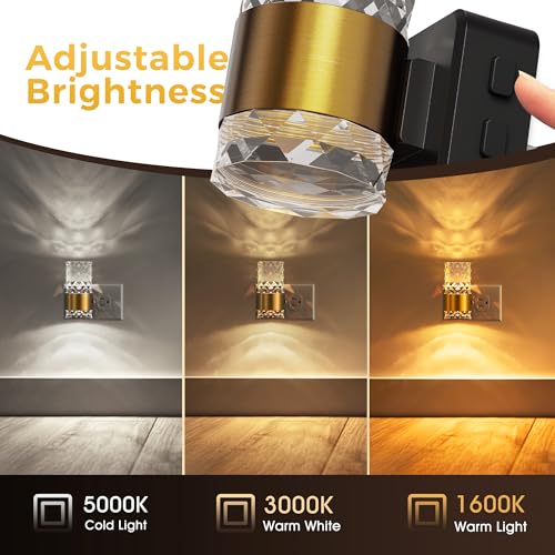 Image of L LOHAS LED Night Light,Modern Night Lights Plug into Wall,Amber-3000K-5000K Adjustable Color Temperature Night-Light,Dimmable Nightlights with Dusk to Dawn Sensor for Rooms Bathroom Hallway