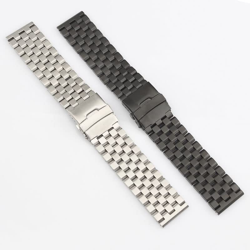 Nowy 18 20 22 24 26 mm matowy solidny pasek ze stali nierdzewnej uniwersalny pasek do zegarka Diesel do bransoletki na nadgarstek Panerai, 20mm, Agat