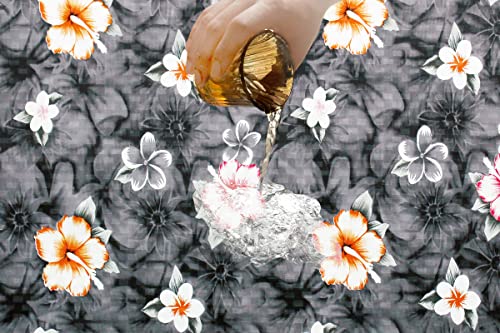 Image of The Furnishing Tree PVC Waterproof Microwave Oven Cover compatible for Morphy Richards 23 L Convection 23MCG Floral Pattern Multi Grey