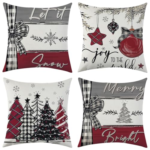 Sunshine smile Kissenbezug Weihnachten 50x50,4 Stück Kissenbezug...