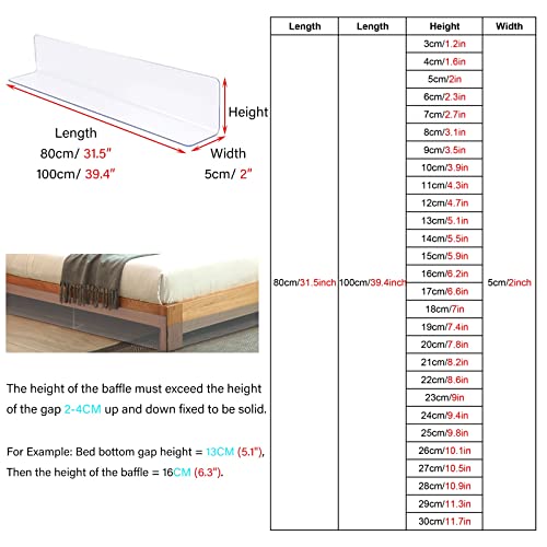 Barrera de sofá para mascotas, parachoques deflector de cama plástico para perros y gatos 3