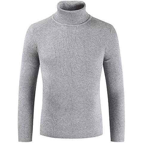 VJGOAL Suéter Casual de Color sólido para Hombre Cover