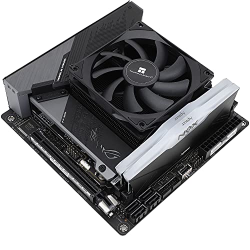 Image of Thermalright AXP90-X53 Black Low Profile CPU Air Cooler, 53mm Height, Full Copper Heatsink, Black Nickel Plated, TL-9015B 92mm PWM Fan, for AMD AM4 /Intel 1150 /1151 /1155 /1156 /1200