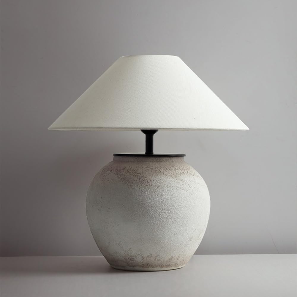 ヨーロッパ輸入　メタル&リネン使用　『ラメ入りシェードテーブルランプ』　シルバー コットンリネンのキャッチ式テーブルランプ用ランプシェード