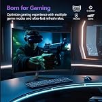 Z-Edge 27 inch Curved Gaming Monitor, FHD 1080P 200Hz 165Hz 144Hz Curved 1500R PC Monitor, MPRT 1ms, FreeSync, Low Blue Light, 350nits,16.7M Colors, UG27 Frameless Bezel, 1X DP and 1X HDMI - Image 4