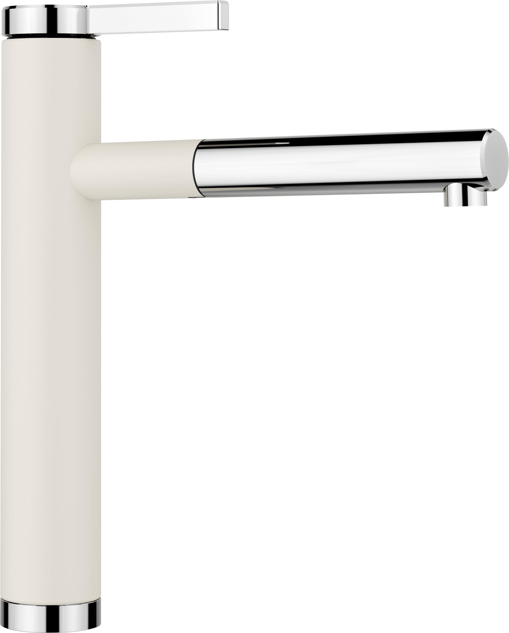 Mitigeur BLANCO LINEE-S blanc chromé haute pression avec douchette extractible pour cuisine