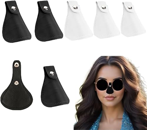 Juego de 9 protectores solares para la nariz, parche UV para ojos, luz solar, hombres y mujeres (negro y blanco)