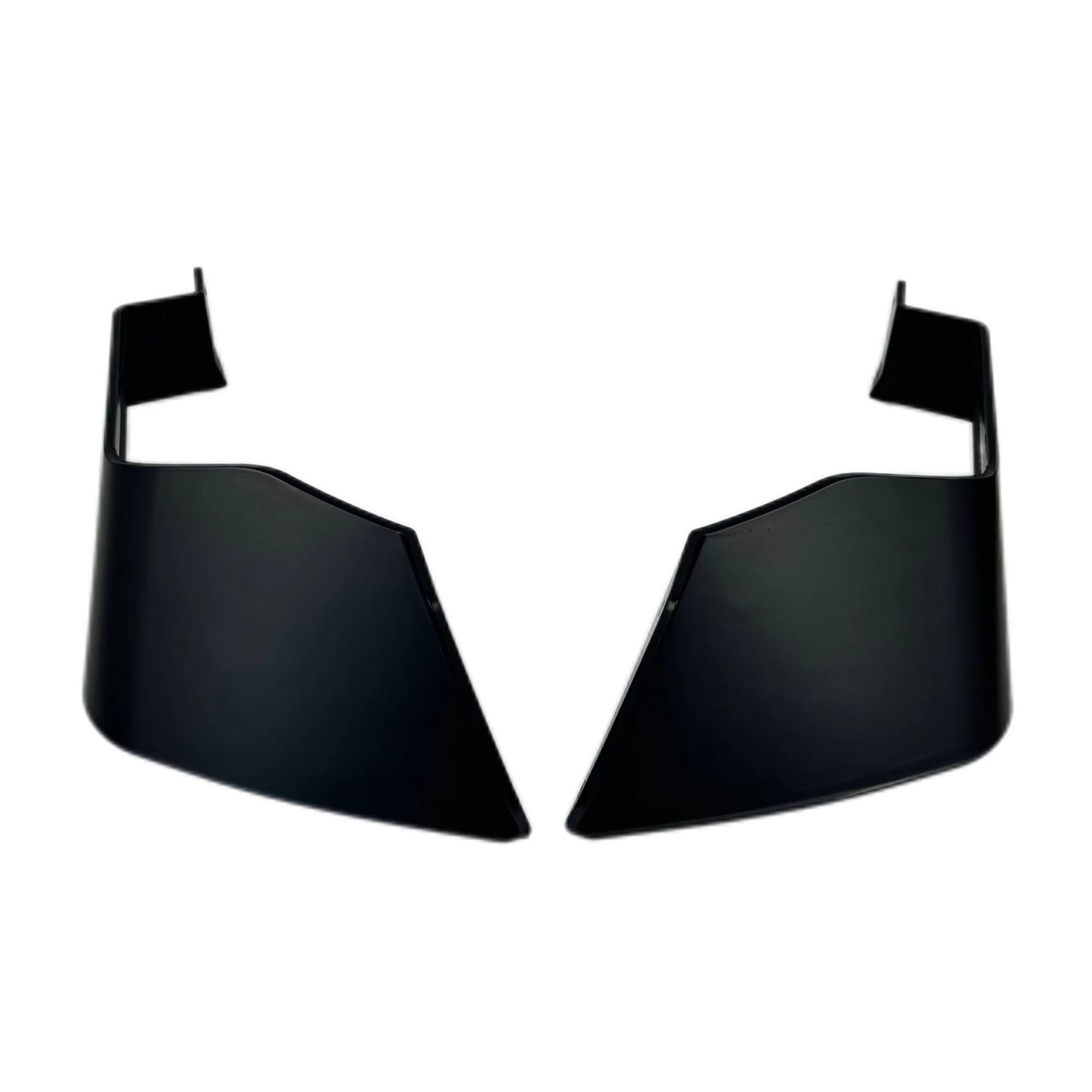 Alette Moto Moto kit aerodinamico universale kit di ali fisso carenatura Ali Moto(Bright black)