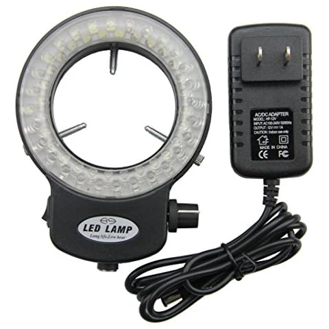 Bikani LED- 56 –BK Adjustable LED Ring Light for Stereo Microscope,with Power Adapter (Black) Cover