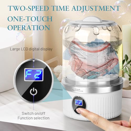 Underwear Washing Machine | Mini Portable Washing Machine with Rechargeable 3000mAh | Compact Deep Cleans Underwear, Baby Clothes | Ultra-Lightweight for Apartment, Dorm, RV, Travel & Hotel Use - Image 4