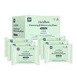 CareBee Plastic-Free Facial Wipes, 25 Wipes Per Pack, Plant-Based & FSC Certified | Biodegradable, Gentle Makeup Remover Wipes | Vegan, Eco-Friendly Cleansing Wipes for All Skin Types (Pack of 6)