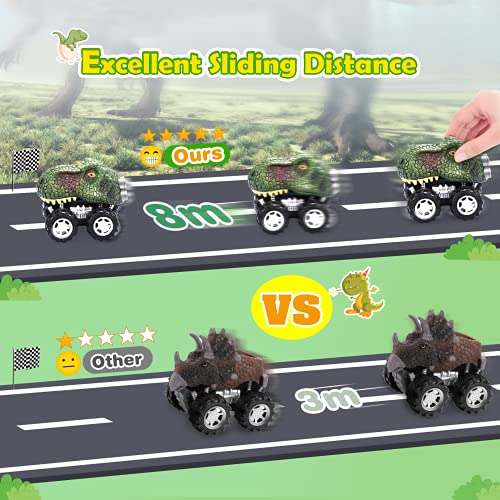 Faentwc Dinosaur Toys For Kids 3-5: Dinosaur Pull Back Car Toy For 3 4 5 6 7+ Year Old Boy Girl Birthday Gift Dino Party Cars Games For Boys Girls Age 2-4 For Dinosaurs 6 Pack Trucks Toddlers Toy #TOP4