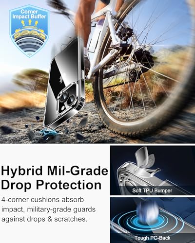 Image of HOOMIL Case for iPhone 15 Plus, Anti-Yellowing, Crystal Clear
