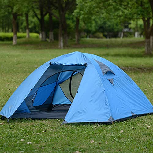 Carpa de Camping para 2-3 Personas Impermeable Amarilla miniatura 5