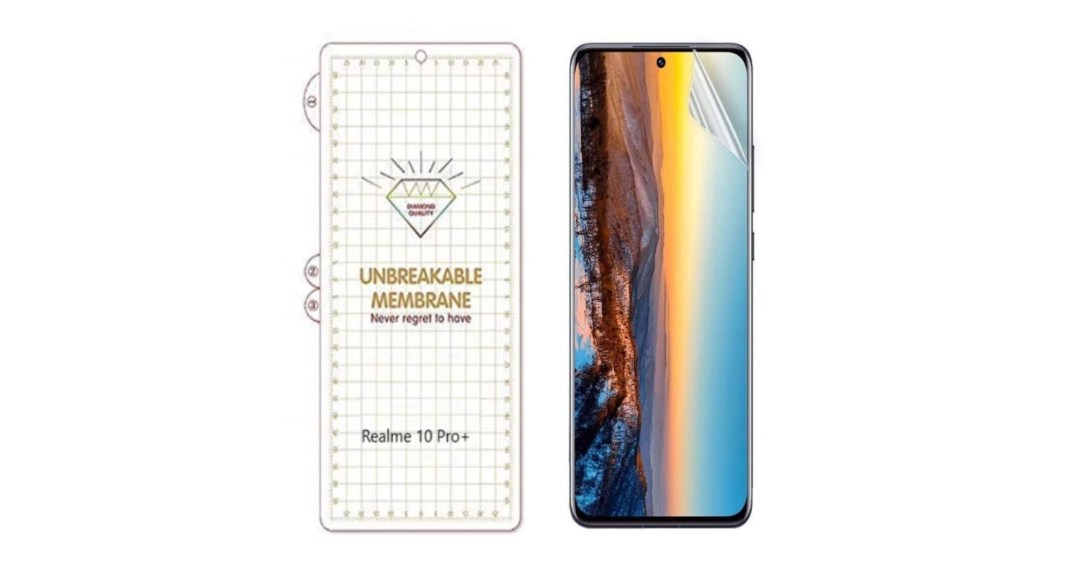 MILESTONE MOBILE ACCESSORIES Milestone 10 Pro + Front Screen Protector Unbreakable Membrane Scratch Guard (Transparent) Tpu 360 Degree Hydrogel Protective Compatible with Realme 10 Pro Plus (B0BRQH2BGN) Amazon Price History, Amazon Price Tracker
