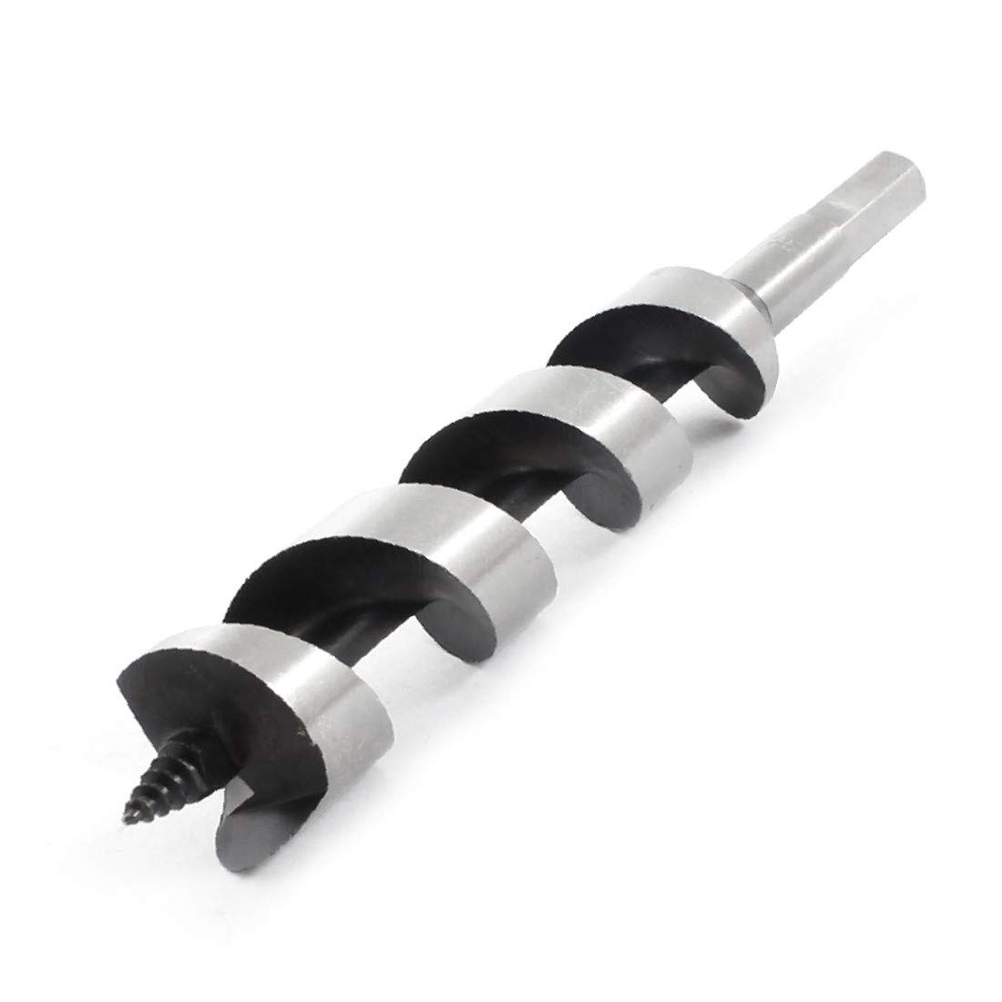 X-DREE 25mm Threaded Tip Hex Shaft Auger Wood Drill Bit 20cm Length(Punta da trapano da legno 20cm con punta a vite esagonale con punta filettata da 25 mm