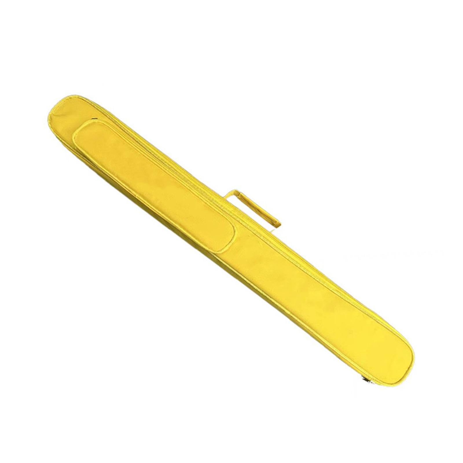 Yiju Billiard Cue Case Oxford Cloth Stylish Practical Protector Zipper Pocket Storage Pouch Billiard Bag for Men and Women, Yellow