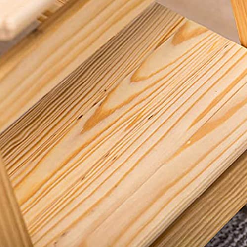 Taburete plegable multifunción de madera con 2 escalones portátiles 8