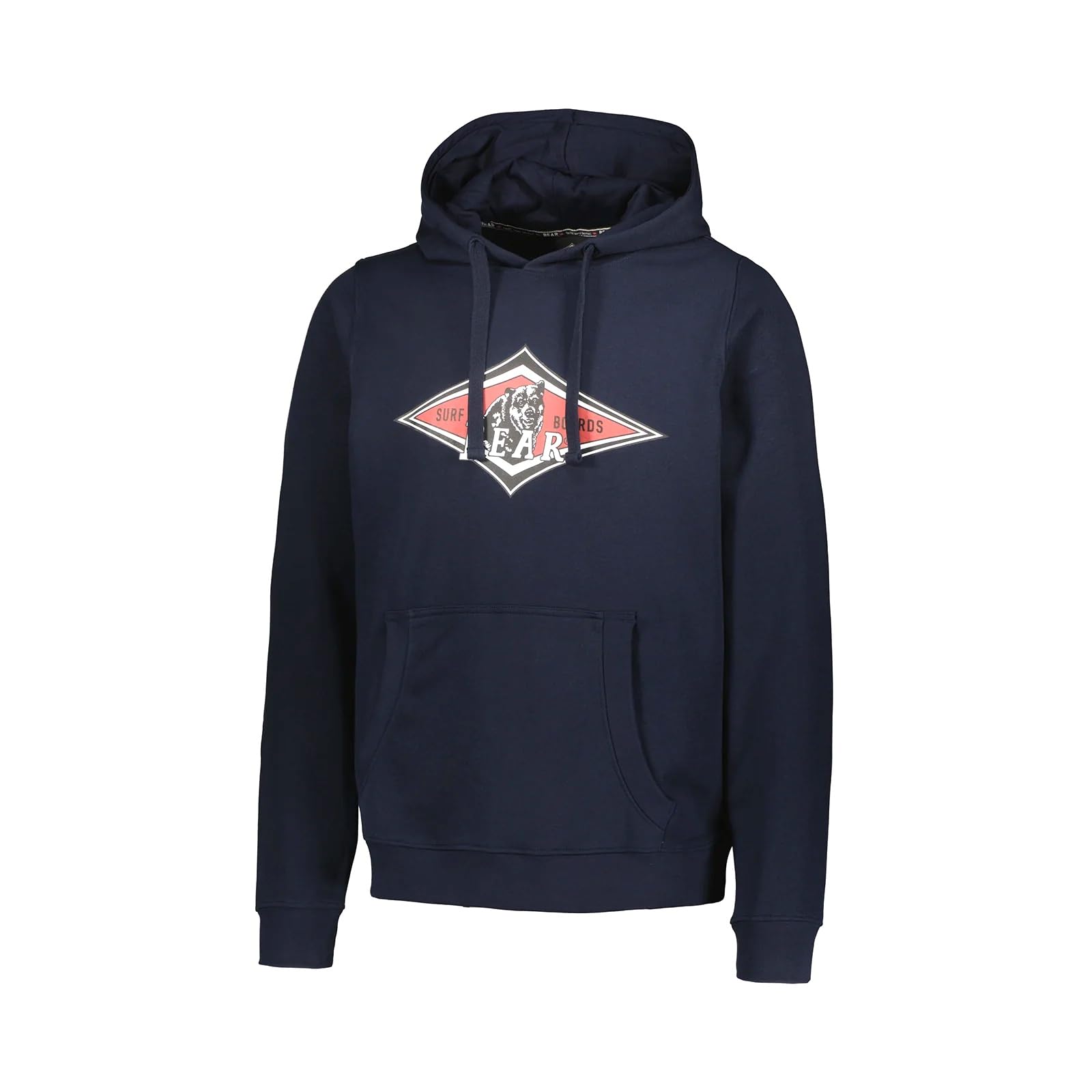 FELPA CON ZIP E CAPPUCCIO - NERO/ BLU NAVY - D.FIVE Taglia M