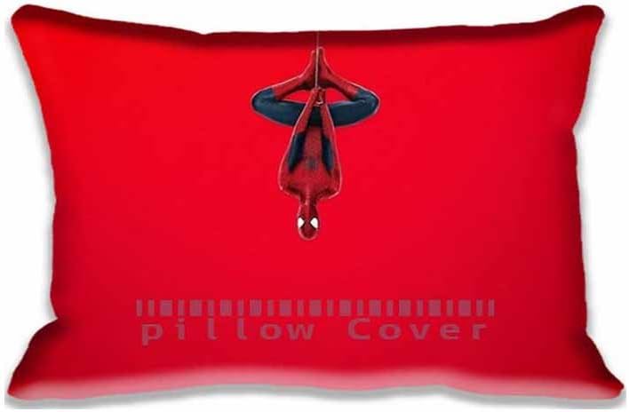 Custom Design Spider Man (Red Background) Pillow Cases Zippered , Standard Queen Size Movies Pillowcase - 20X30inch Spider- 20X30inchMan Cushion Covers Two Size Print