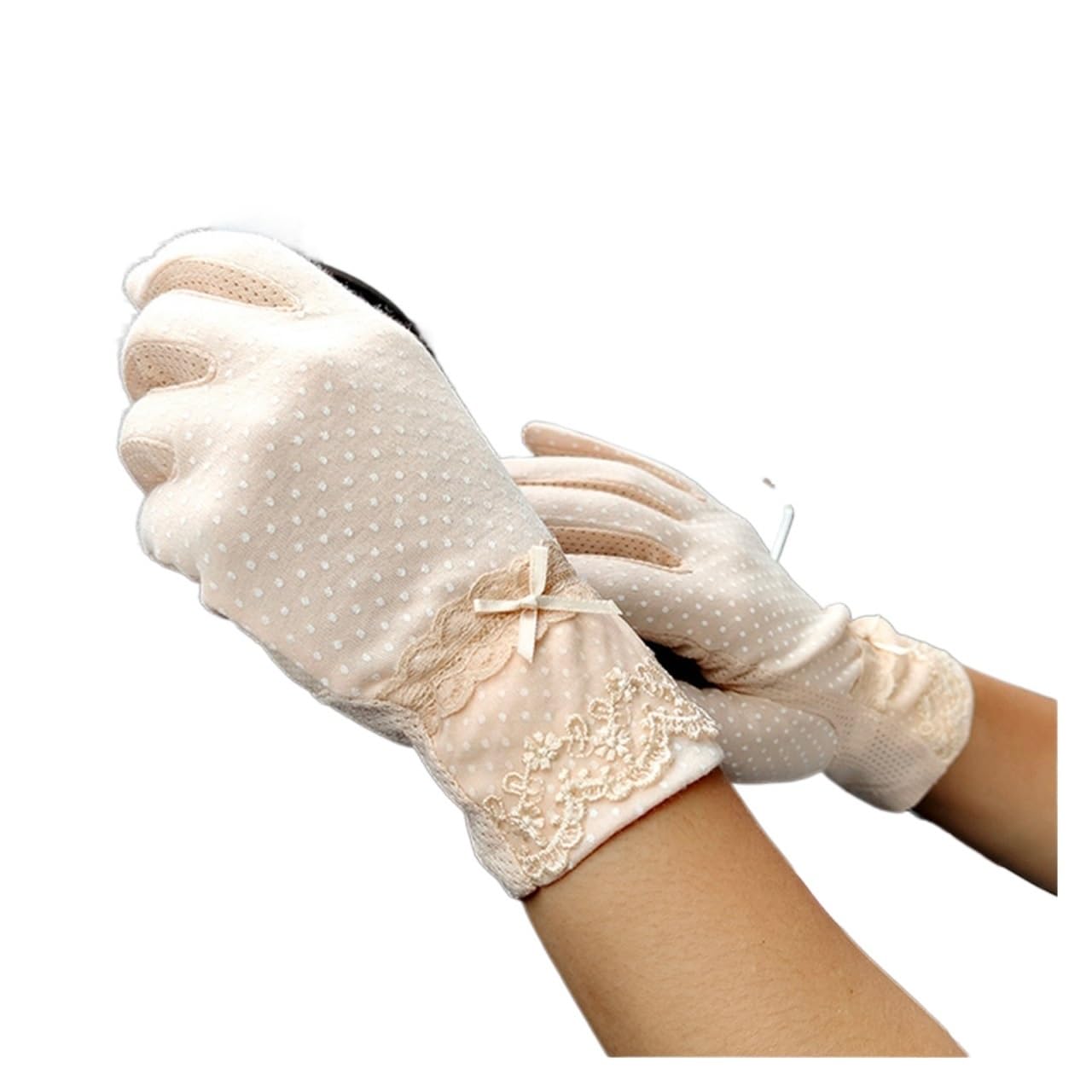 Guantes antideslizantes para pantalla táctil en verano de algodón mujer