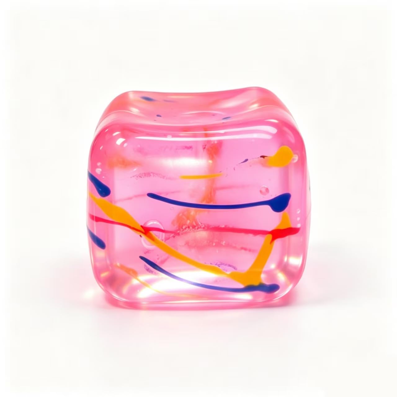 Photo 1 of ***STOCK PHOTO FOR REFERENCE ONLY***1 Pack Fidget Toys Squishy Stress Cube, Stress Balls for Kids Adults Squishies Stress Relief, Ice Sugar Sensory Toys for Kids with Autism, Fidgets for Classroom Prize Toys(Pink,1 Pack)