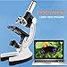Microscope 100X-1200X Digital Microscope Set with Accessories Kit for Children Kids Students Gift All-Metal 1200X White Microscop (Magnification : 1200X)