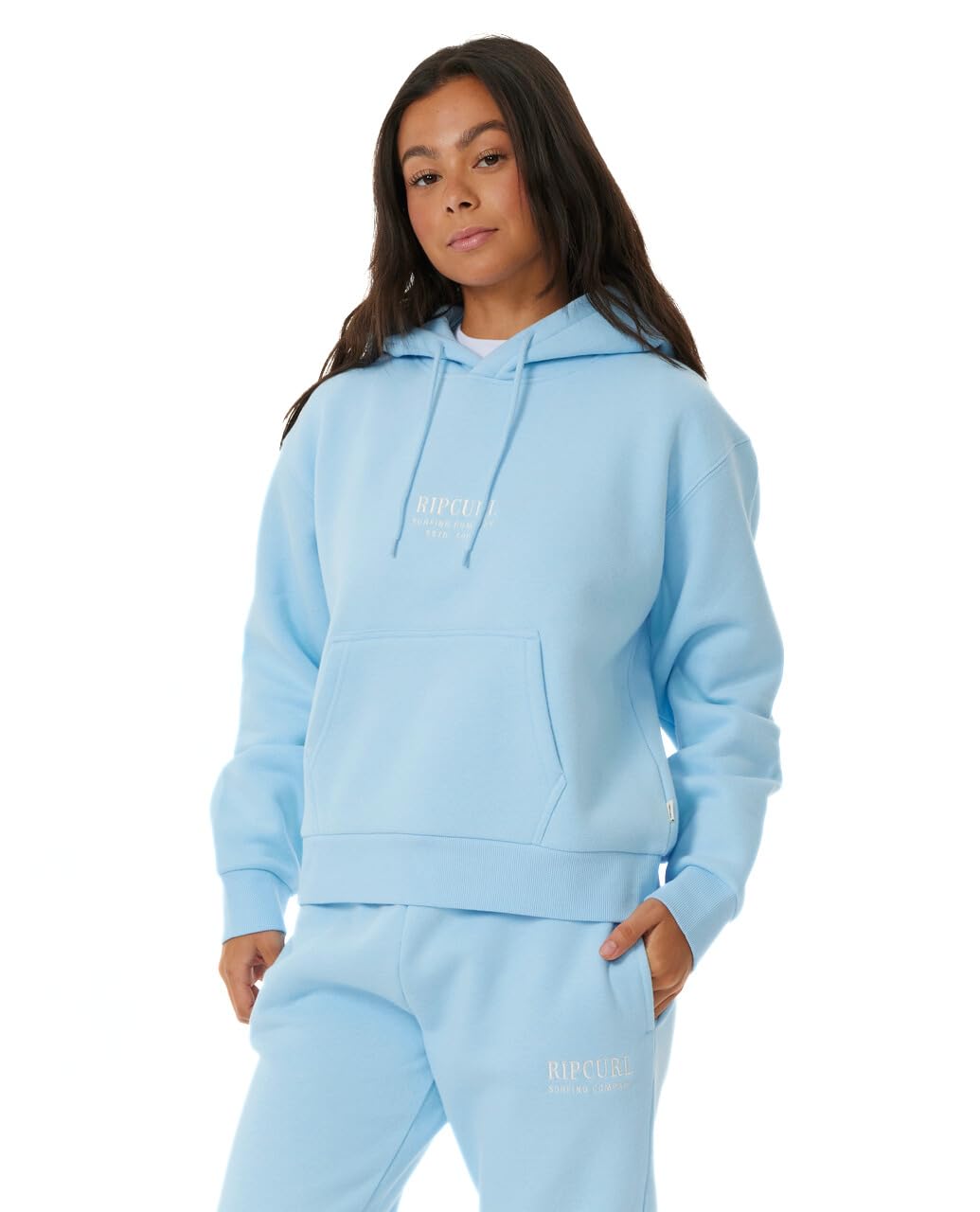 Rip Curl Surf Staple Hooded Fleece Sweatshirt with Kangaroo Pockets Sudadera con Capucha para Mujer