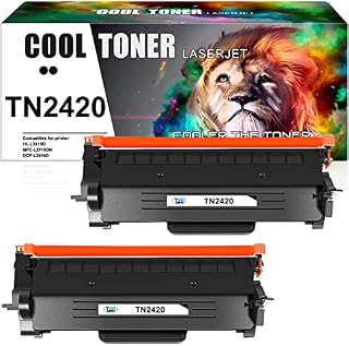 Cool Toner TN2420 Compatible Toner Cartridge Replacement for Brother TN2420 TN-2420 TN2410 TN-2410 MFC-L2710DW HL-L2350DW DCP-L2530DW MFC-L2710DN MFC-L2750DW HL-L2375DW HL-L2310D Ink (Black, 2-Pack)