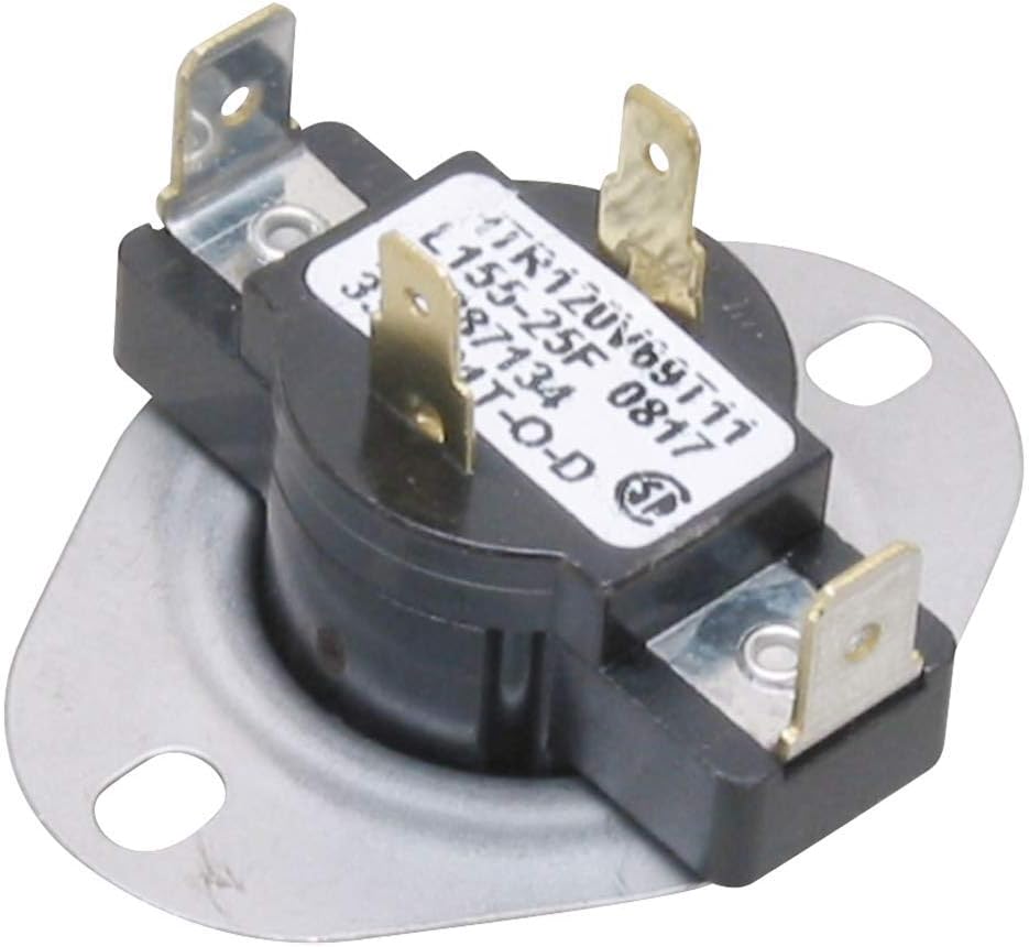Edgewater Parts PS417453 Thermostat 4 Wire Compatible With Frigidaire, Maytag, Sears, and Kenmore Dryers