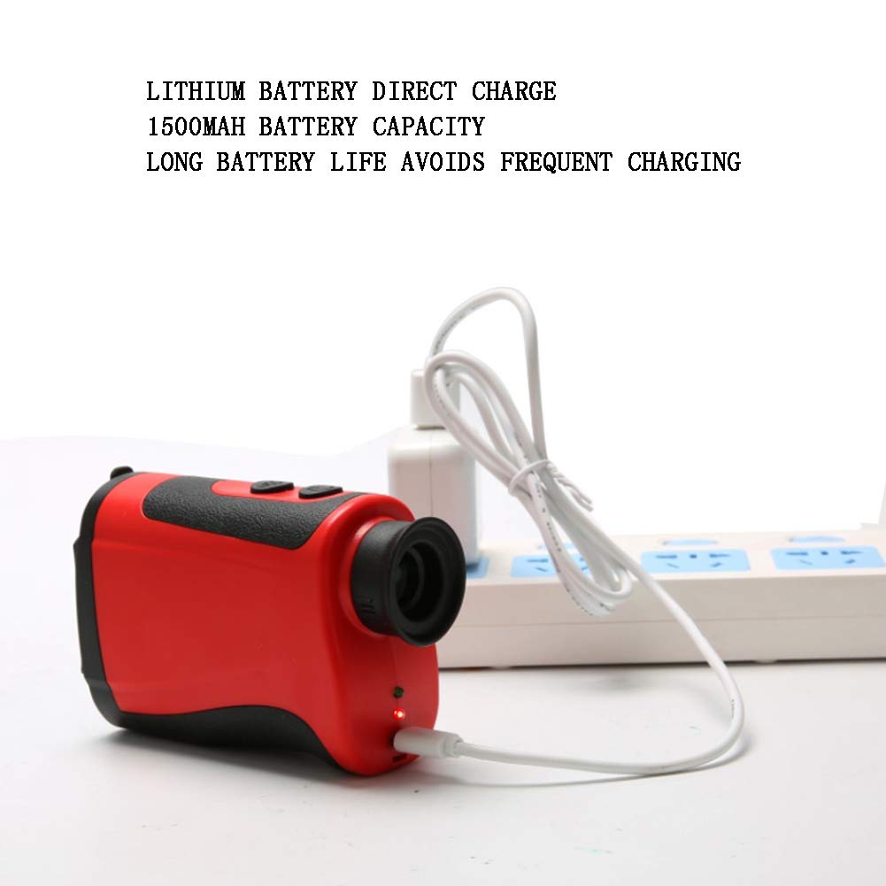 AIZYR Chercheur De Gamme De Golf, Télescope Télémètre (Boussole Électronique) - Télémètre Laser, Lentille Optique 7X, Anti-Vibration Antipoussière Et Anti-Arrosage,600meters