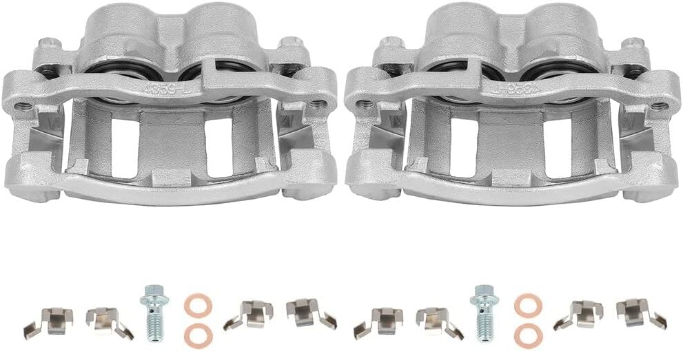 AUTOMUTO Front Left & Right 18B4695 18B4694 Disc Brake Calipers With Bracket For Chevrolet 1998-2005 For GMC 1998-2005 For Isuzu 1998-2000 For Oldsmobile 1998-2001