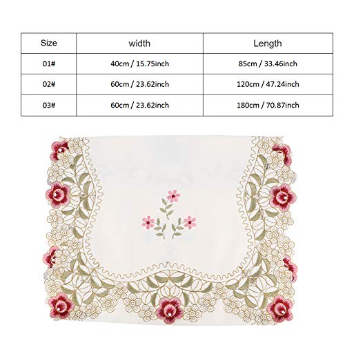 Joyzan JOYZAN70R8W3XDHS-01 Flower Embroidered Tablecloth thumb #6