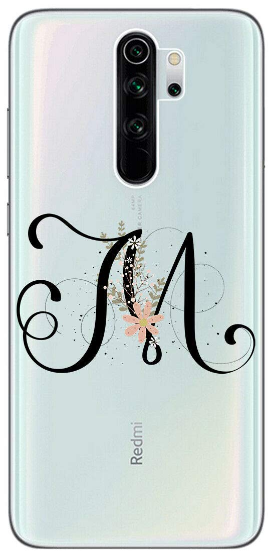 Custodia Xiaomi Redmi Note 13 Mixroom - Cover Custodia Case In TPU Silicone Morbida Sfondo Trasparente Per Xiaomi Redmi Note 10 PRO 4G Fantasia Iniziali Lettera L Con Fiori Mixroom Case Fantasia