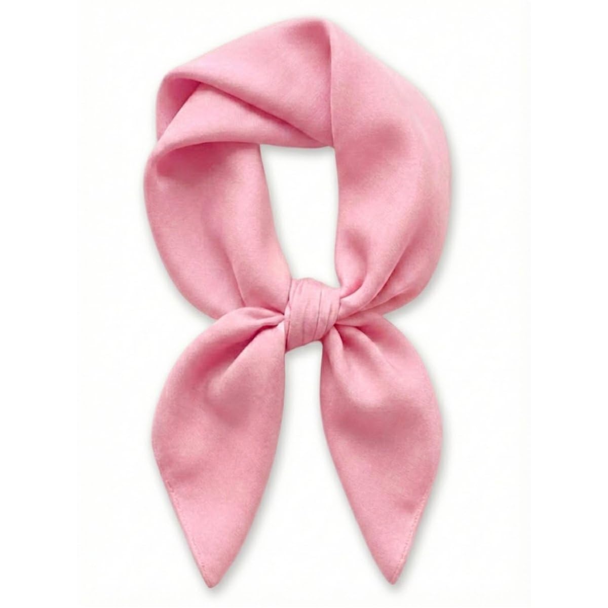 TigerTie Women's Neckerchief in Plain Colour - Cloth Size 60 x 60 cm - 100% Cotton, pink, Größe: ca. Länge 60 cm, Breite 60 cm