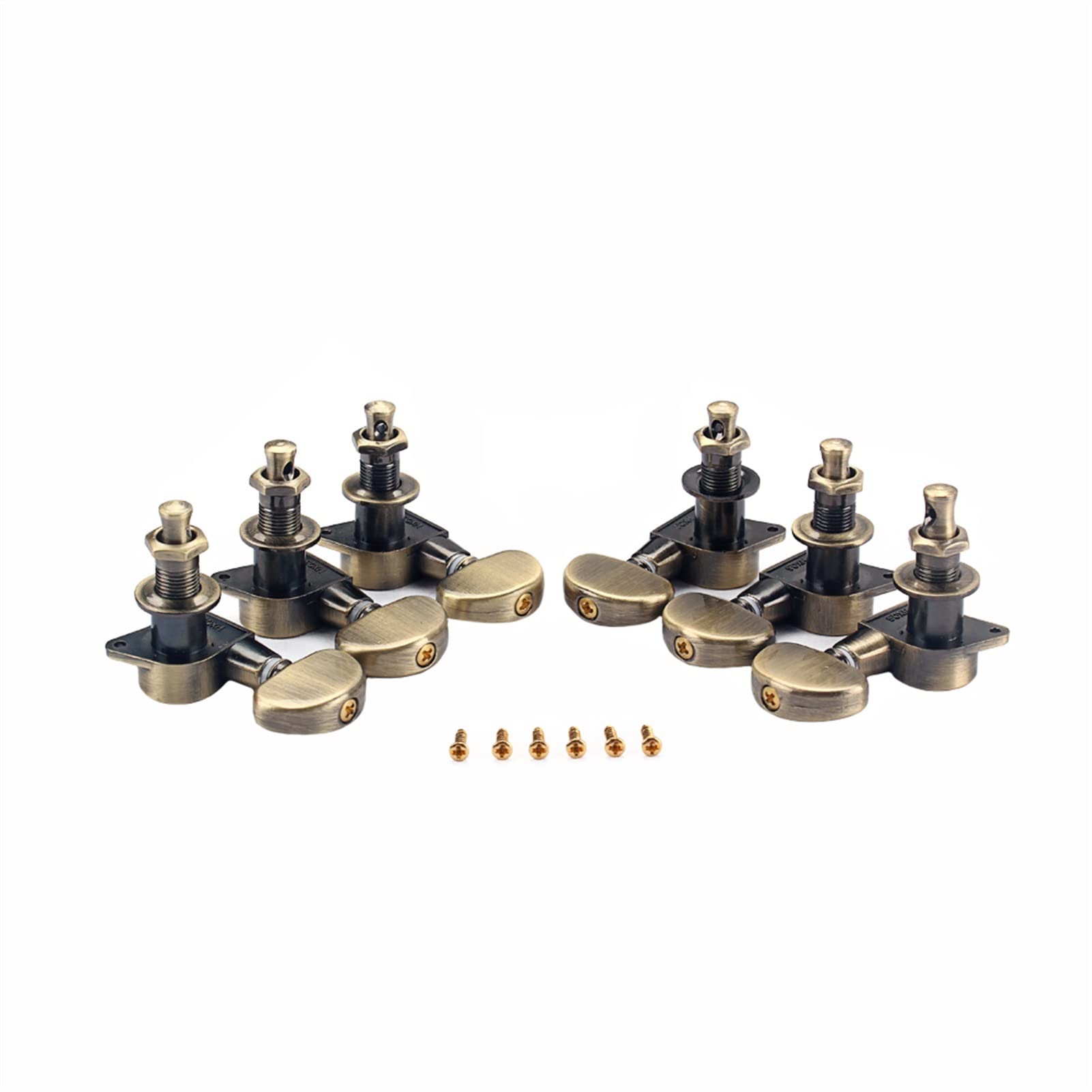 Stimmwirbel Gitarrensaiten 1 Set Legierung Kupfer Electric Guitar Tuning Pegs Tuner Mit Aderrules Schrauben 3R3L. Bronze