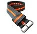 BARTON WATCH BANDS 22mm Smoke/Pumpkin Standard Length Ballistic Nylon NATO® Style Straps
