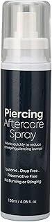 Piercing Aftercare Spray Repairing Nourishing Piercing Aftercare Cleaner for Home Beauty Salon 120ml,Uses a Gentle, Non Stinging,for Ear, Nose, Tongue And Belly Button Piercings