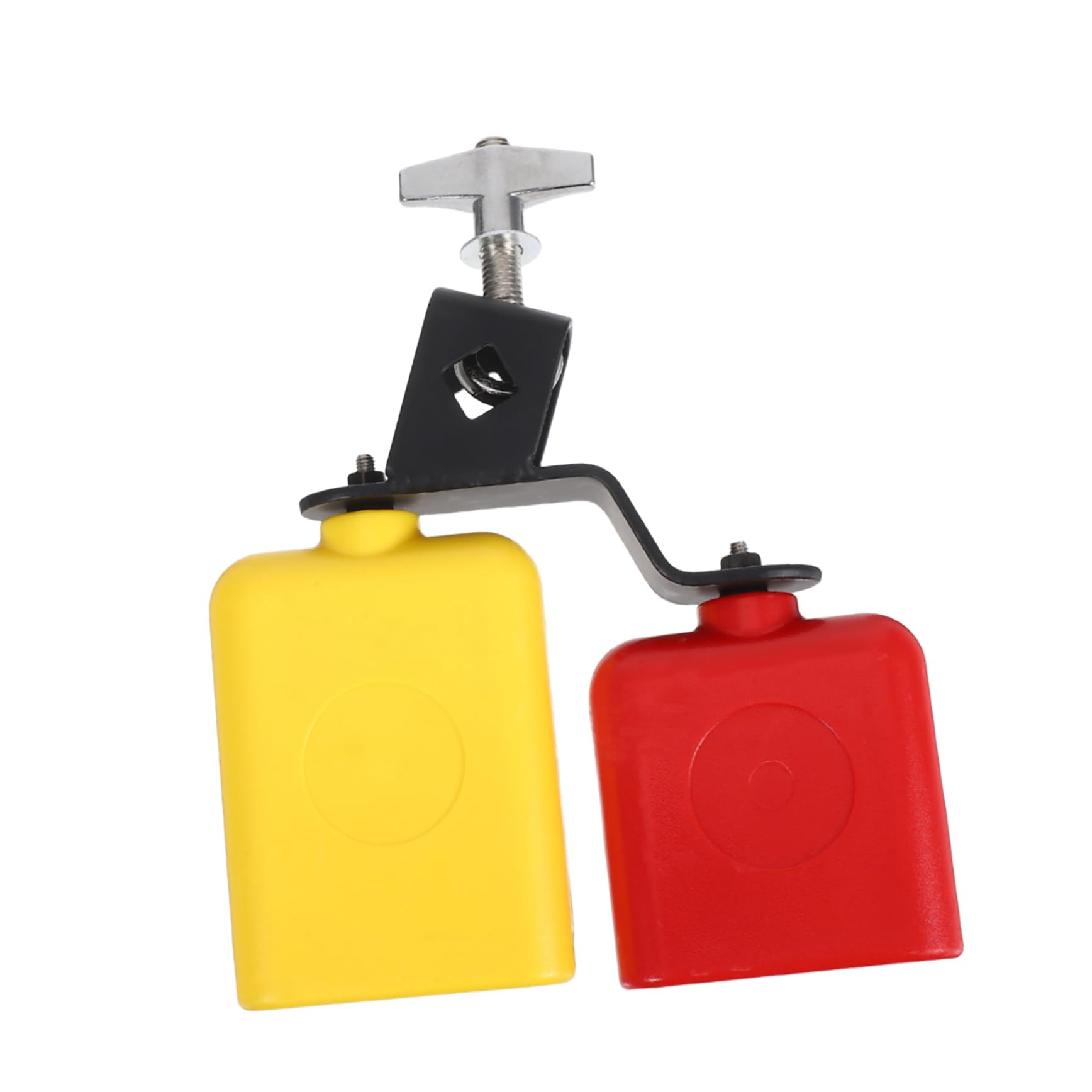 HEMOTON Percussion Jam Block Dual Bell Jam Block Bell Dual Mounted Bell Dual Mounted Bell Bicolor Jam Block Hand Bell Bicolor Bell Rhythm Sticks for Abs