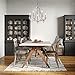 Edvivi French Country Chandelier, 5-Light Farmhouse Chandelier Vintage Candle Dining Room Lighting Fixture Antique White Chandelier for Living Room Kitchen Island Foyer Bedroom Lighting