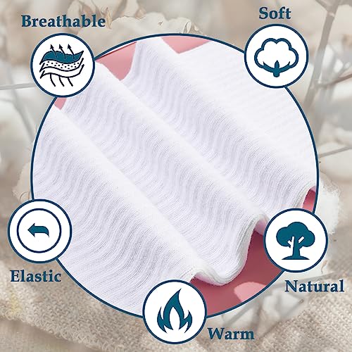 Image of Moon Wood Plus Size Thigh High Socks for Thick Thighs- Womens Knit Cotton Extra Long Over the Knee High Socks Leg Warmer