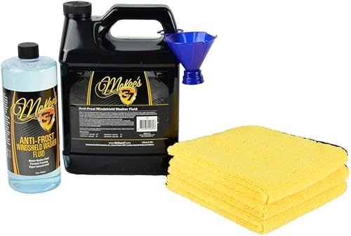McKee's 37 Líquido de limpiaparabrisas antiescarcha de 160 oz. Kit de recarga