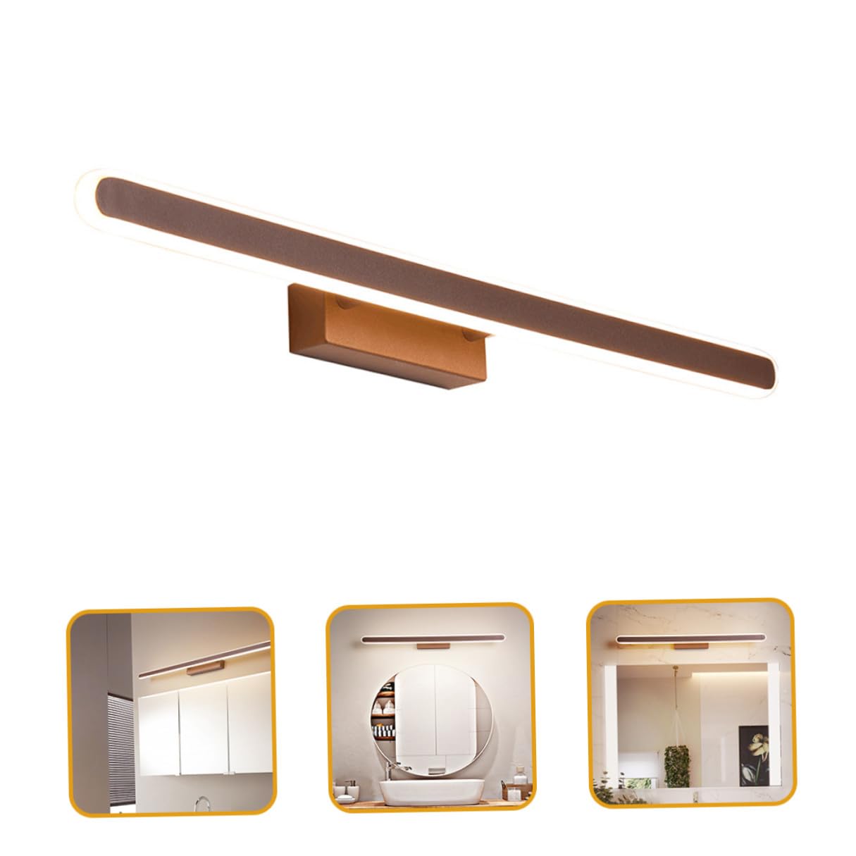 Baluue LED Schminkleuchte für Spiegel, 1 Satz, Gleichmäßiges Licht | Aluminium und Acryl, Wandleuchte für Schlafzimmer und Make Up, Flimmerfrei