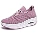 Chaussures de Marche orthopédiques pour diabétiques pour Femmes avec Coussin d'air, Chaussures de Marche Confortables avec Soutien de la voûte Plantaire (Pink 40 EU)