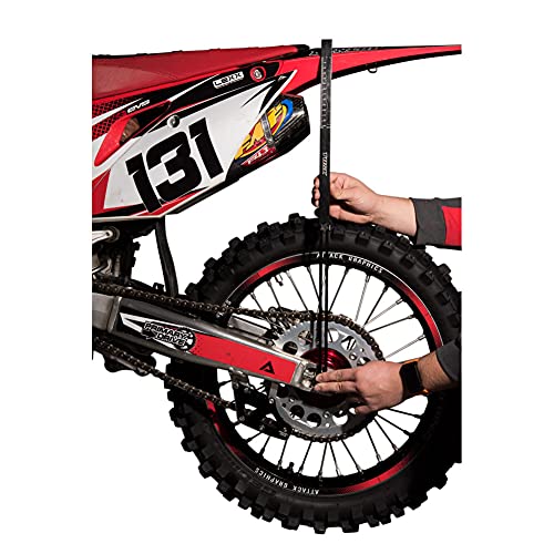 Tusk Sliding Sag Scale – Adjustable Aluminum Tool for Dirt Bike Rear‑Shock Race‑Sag Measurement - Image 2